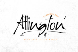 Allington: A Charming Script Typeface for Editorial Design