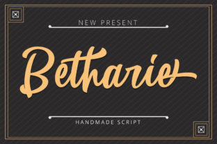 Betharie: A Bold Script Font for Memorable Branding