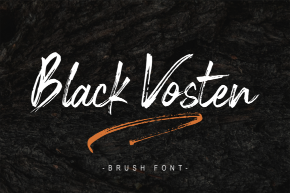Black Vosten: A Bold Handwritten Font for Editorial Design