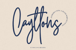 Cayttons: A Hand-Crafted Script Font for Editorial Design