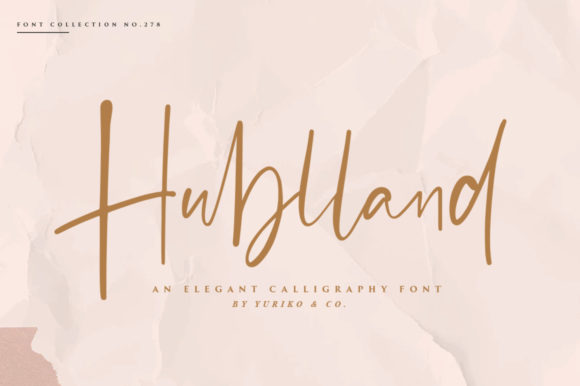 Hublland Font: A Modern Script for Polished Branding
