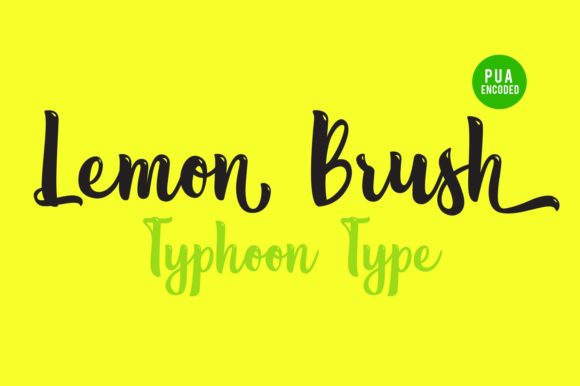 Lemon Brush: A Designer's Take on Bold Script Styling