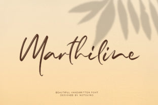 Marthiline: A Sweet Handwritten Font