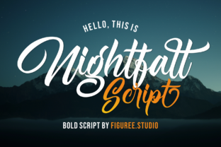 Nightfall Font: Elevate Your Brand with Elegant Script Typography