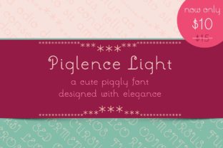 Piglence Light: A Geometric Typeface for Modern Editorial Design