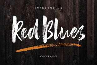 Red Blues: A Bold Script Font for Modern Editorial Design