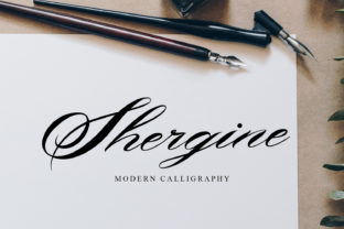 Shergine: A Modern Script Font for Small Business Branding