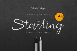 Starting: A Modern Script Font for Small Business Branding