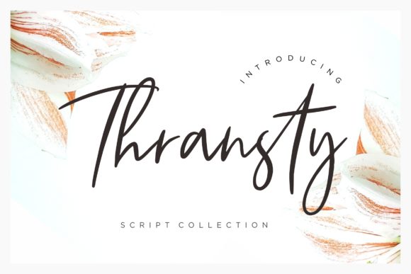 Thransty: A Sweet Handwritten Font for Editorial Design
